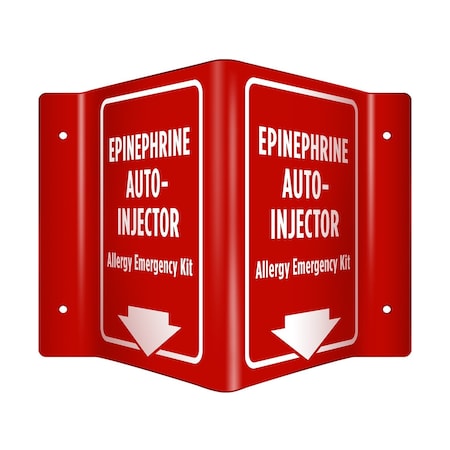 Aek EpinephrineAllergy Emergency Kit 3D Sign EN9341